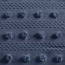 Lucy - Clip Jacquard Twin Comforter Set - Navy