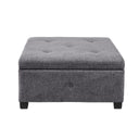 Aspen - Ottoman - Charcoal - Madison Park - Storage Ottomans - Elite Enclave Home
