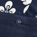 Vienna - King 6 Piece Printed Duvet Cover Set - Indigo