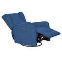Candace - Power Recliner 3 - in - 1 With Swivel, Glider, USB Ports - Blue - Madison Park - Swivel Glider Chairs - Elite Enclave Home