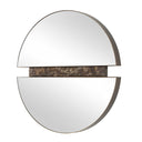 Hanover - Divided Round Mirror - Bronze / Brown