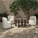 Sylvie - Outdoor Swivel Dining Chair - Cream - Moe's Home Collection - Swivel Chairs - Elite Enclave Home