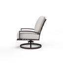 La Jolla - Club Swivel, With Self Welt - Canvas Flax / Dark Brown