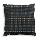 Uttermost Esti Outdoor Pillow – Onyx canvas with geometric stripes in gray, taupe & cream