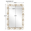 Twist It - Mirror - Antique Brass