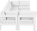 Nizuc - Outdoor Patio 7 Piece Modular Sectional With White Frame - Meridian Furniture - Stationary Sectionals- Elite Enclave Home