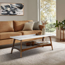 Parker - Coffee Table - Off - White / Pecan - Madison Park - Coffee Tables - Elite Enclave Home