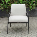 Thayer - Outdoor Upholstered Lounge Chair - Bronze / White - Uttermost - Lounge Chairs - Elite Enclave Home
