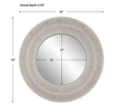 Sailor's Knot - Small Round Mirror - White