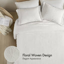 Willow - 3 Piece Queen Bedspread Set - White