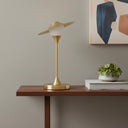 Globe LED Table Lamp With Gold Novelty Shade - Gold - HomeRoots - Table Lamps - Elite Enclave Home