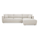 Bryn - Sectional Right - Oyster - Moe's Home Collection - Stationary Sectionals - Elite Enclave Home