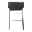Starlet - Counter Stool Leather (Set of 2) - Onyx Black - Moe's Home Collection - Stool Sets - Elite Enclave Home