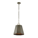 Granada - 1 Light Hexagon Pendant - Dark Gray - Uttermost - Pendant Lighting- Elite Enclave Home