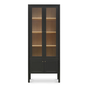 Hannah - Tall Display Cabinet - Black