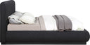 Rigby - Bed With Black Base - Meridian Furniture - Platform Beds - Elite Enclave Home