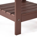 Plastic Outdoor Side Table - Brick Red