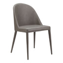 Burton - Vegan Leather Dining Chair (Set of 2) - Gray - Moe's Home Collection - Chair Sets - Elite Enclave Home