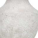 Concrete Urn Table Lamp With Empire Shade - Cream - HomeRoots - Table Lamps - Elite Enclave Home