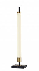 Marble Metal Standard Table Lamp - Black