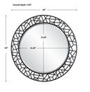 Mosaic - Metal Round Mirror