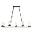 Edgecomb - 10 Light Indoor-Outdoor Chandelier - Black / Gray