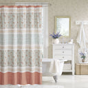 Madison Park Dawn - Shower Curtain - Coral - OEKO-TEX - Madison Park - Shower Curtains- Elite Enclave Home