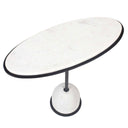 Morro - Marble Side Table - White / Black - Uttermost - Side Tables- Elite Enclave Home