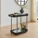 Vesper - Iron Bar Cart - Black / Brass