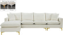 Naomi - Reversible Sectional - Meridian Furniture - Stationary Sectionals - Elite Enclave Home