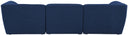 Miramar - 3 Seat Modular Sofa - Meridian Furniture - Stationary Sectionals - Elite Enclave Home