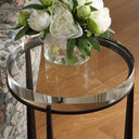 Midas - Round Accent Table - Dark Bronze