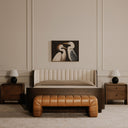 Verity - Bench - Tan - Moe's Home Collection - Upholstered Benches - Elite Enclave Home