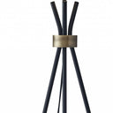 Tripod Floor Lamp With White Empire Shade - Black - HomeRoots - Floor Lamps - Elite Enclave Home