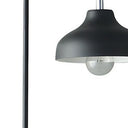 LED Arc Floor Lamp With Black Metal Bowl Shade - Black - HomeRoots - Floor Lamps - Elite Enclave Home