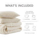 Kyla - Twin/Twin Long Double Diamond Quilted Teddy Comforter Set - Ivory - Comfort Spaces - Comforters & Sets - Elite Enclave Home