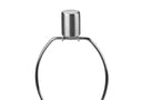 Acrylic Cylinder Table Lamp With Ivory Drum Shade - Silver Metallic - HomeRoots - Table Lamps - Elite Enclave Home