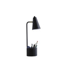 Desk Table Lamp With Black Cone Shade - Black