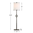 Puncture - Cordless Iron Buffet Lamp - Black / Bronze