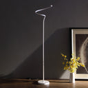 LED Novelty Curvy Spiral Floor Lamp - White - HomeRoots - Floor Lamps - Elite Enclave Home