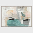 Turk - 60" x 40" Painting Art by Buddy Whitlock - Beige & Blue