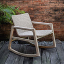 Sumba - Outdoor Wicker Rocking Chair - Gray