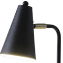 Desk Table Lamp With Black Cone Shade - Black - HomeRoots - Table Lamps - Elite Enclave Home