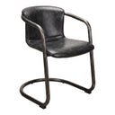 Freeman - Leather Dining Chair (Set of 2) - Onyx Black - Moe's Home Collection - Chair Sets - Elite Enclave Home