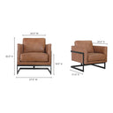 Luxley - Club Chair - Cappuccino - Moe's Home Collection - Club Chairs - Elite Enclave Home