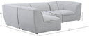 Miramar - 4 Piece Modular Sectional - Meridian Furniture - Stationary Sectionals - Elite Enclave Home