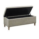 Caymus - Rectangular Soft Close Storage Bench - Light Gray - Martha Stewart - Storage Benches - Elite Enclave Home