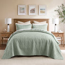 Quebec - King Reversible Bedspread Set - Seafoam
