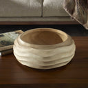Waveform - Bleached Wood Bowl - Beige