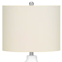 Novelty Table Lamp With Drum Shade - Cream - HomeRoots - Table Lamps - Elite Enclave Home